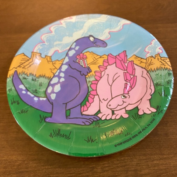Vintage party paper plates Dinosaur #1674 - Picture 1 of 2